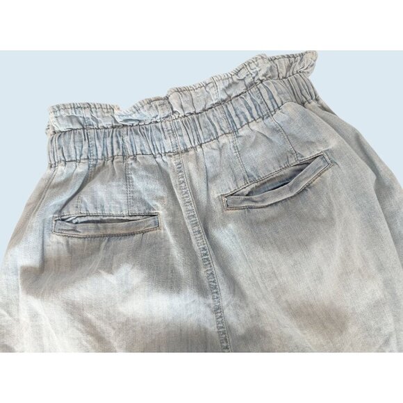 FREE PEOPLE Margate Pleated Paper Bag Trouser Pant Jean Size XS - Picture 5 of 7